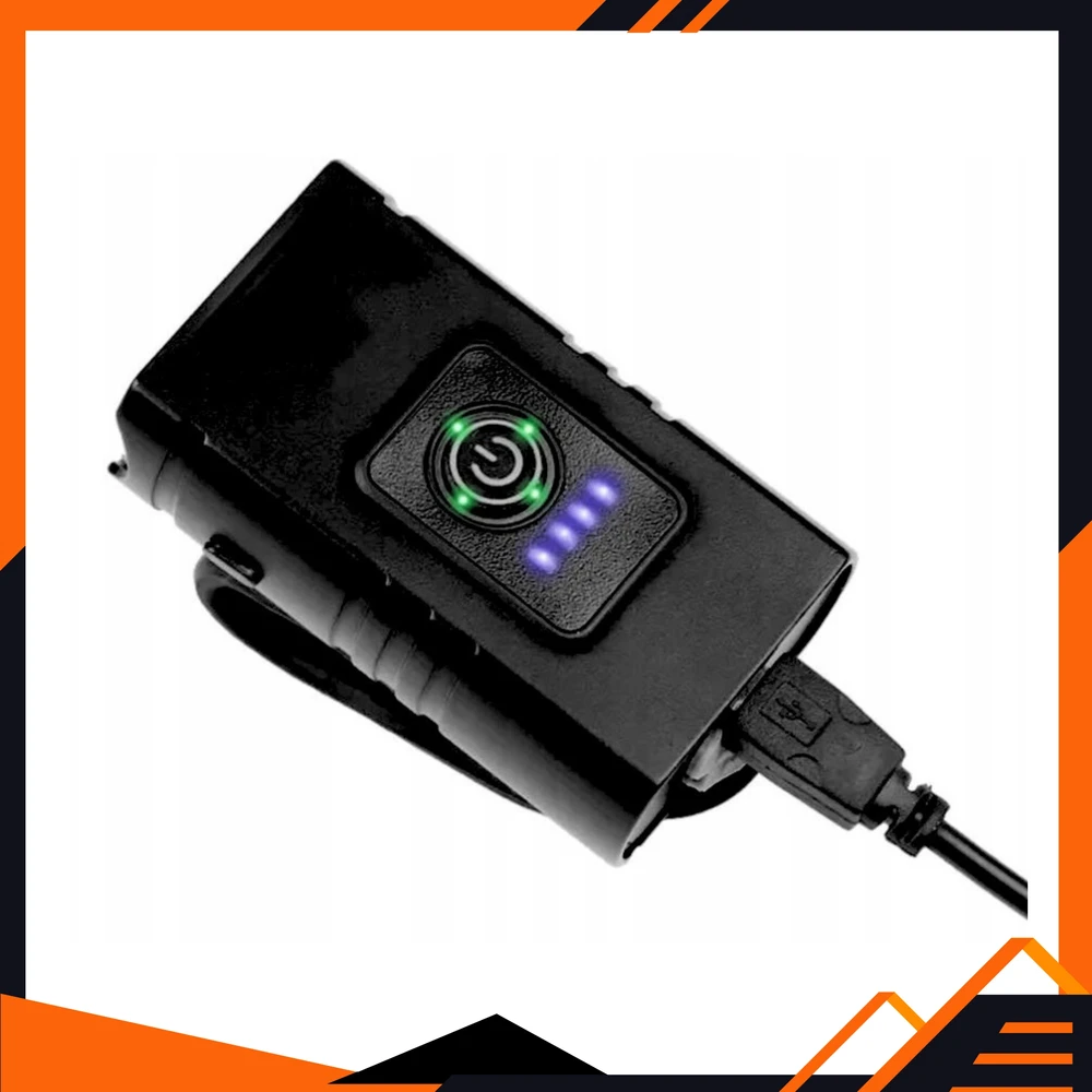 Vedor LED dviračio žibintas labai galingas, vandeniui atsparus įkraunamas USB + nemokamas galinis