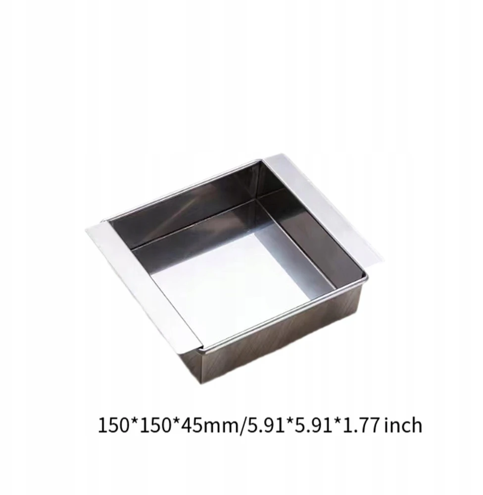 Veganiškas tofu sūrio presas, nerūdijančio plieno, vadovas 15 cm x 15 cm x 4,5 cm