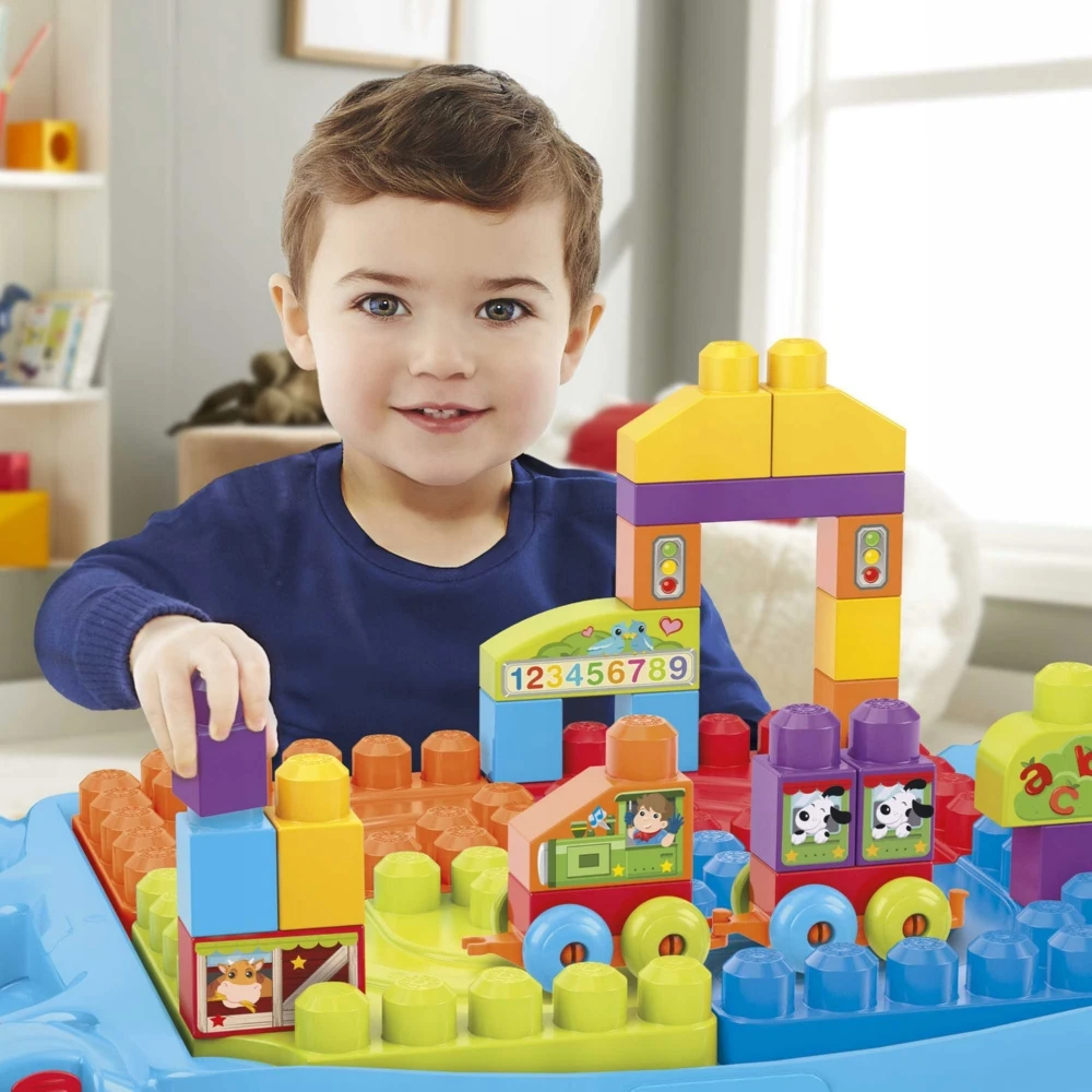Mattel Veiklos staliukas su kaladėlėmis Fisher Price Mega Bloks CNM42