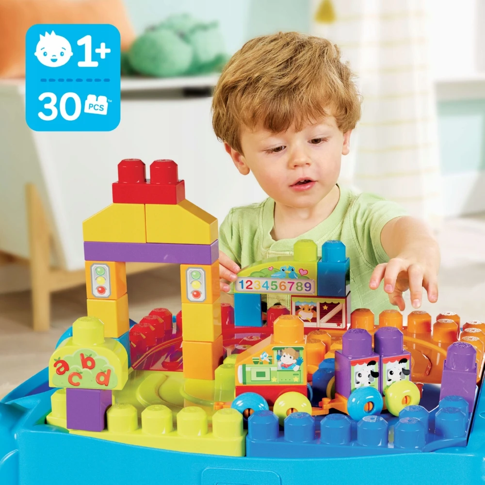 Mattel Veiklos staliukas su kaladėlėmis Fisher Price Mega Bloks CNM42