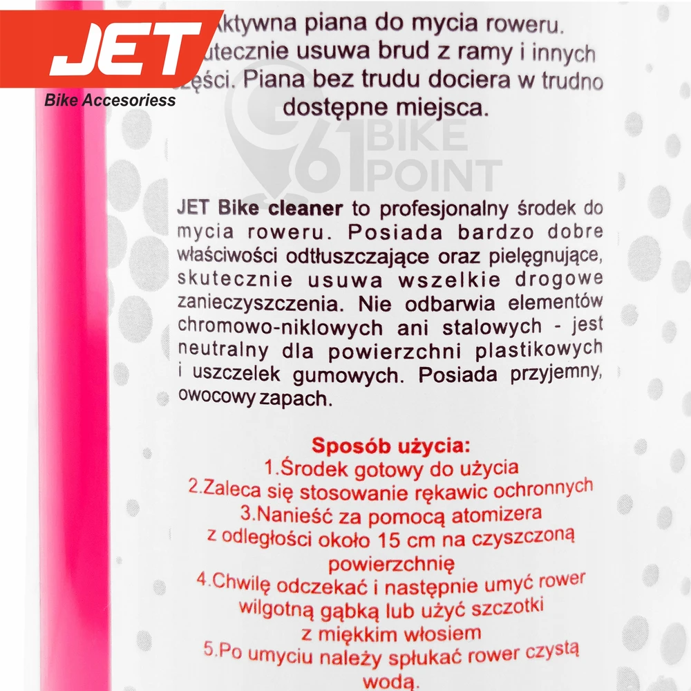 Veiksmingos aktyvios putos dviračio pavarai valyti JET X-WASH - 500ml