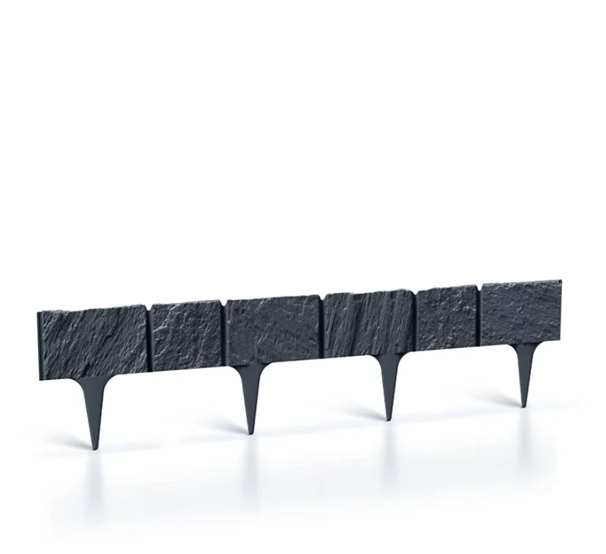 Prosperplast Dekoratyvinė tvorelė L390cm H18.6cm/5vnt. plastikinė/tamsiai ruda
