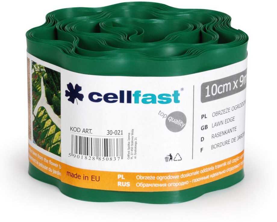 CELLFAST OBRZEŻE OGRODOWE ZIELONE 10cm x 9m