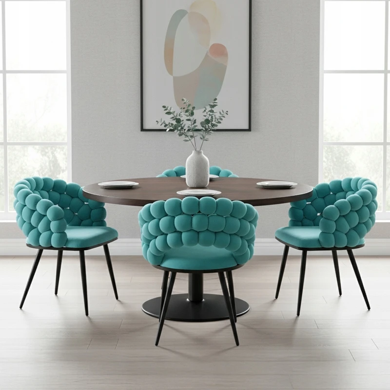 Velaco Velvet Atria Mint Chair with Juodas Legs