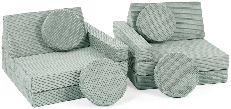 Velinda SOFA MODUŁOWA PIANKOWA DLA DZIECI SZTRUKS SAMOCHÓD SZAŁWIA POLSKA FIRMA