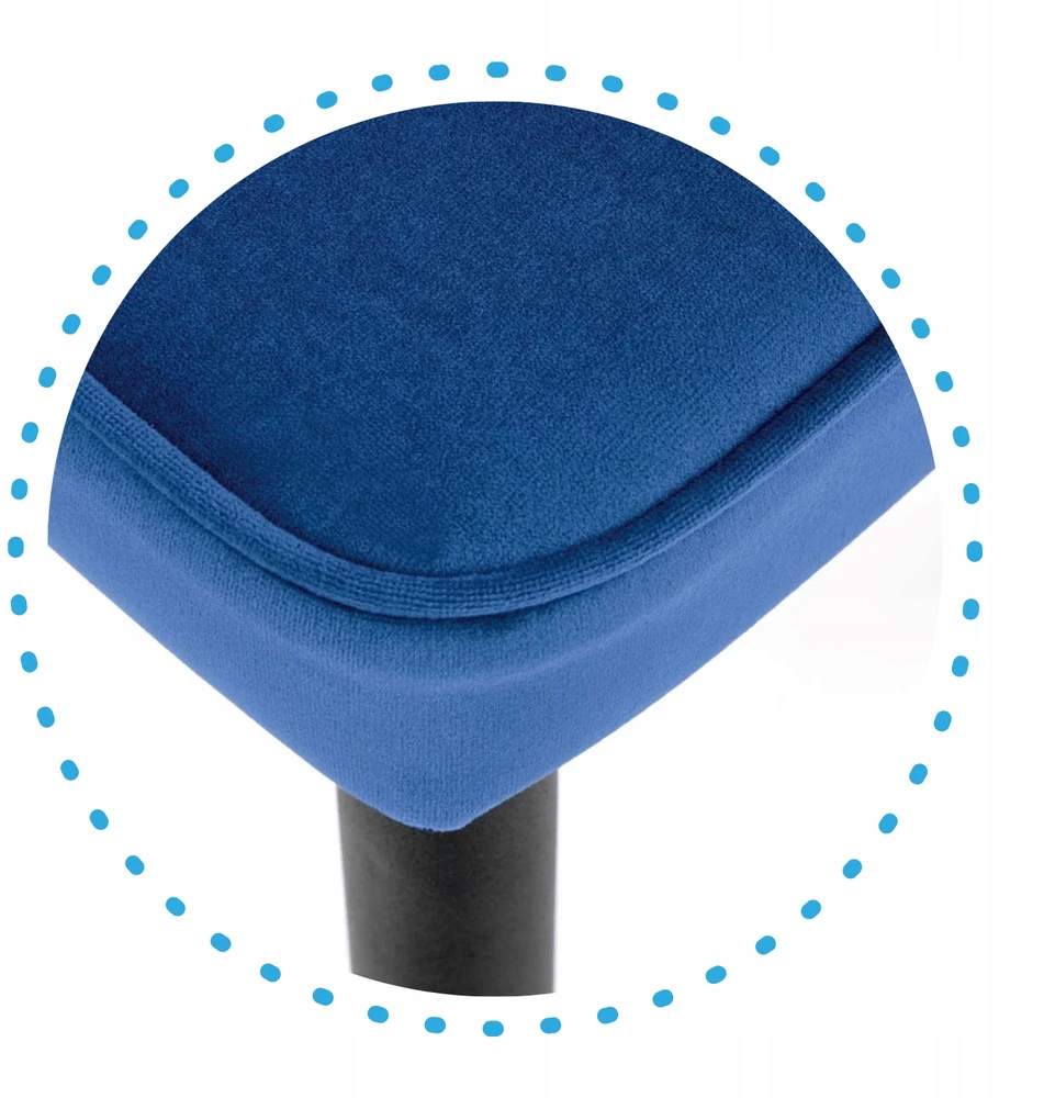 Veliūrinė kėdė svetainei Glamour Navy Mėlyna Juodas Gold Legs K446 Halmar