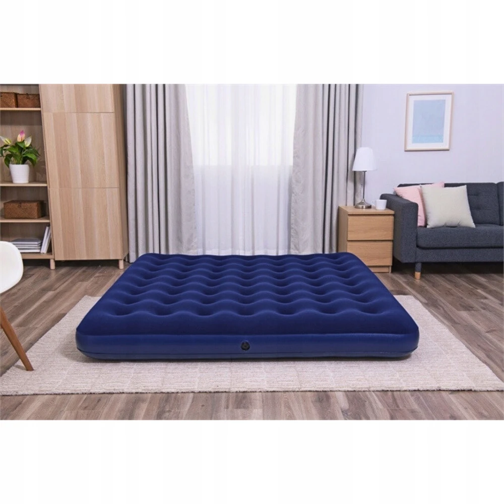 Veliūrinis pripučiamas čiužinys dvigulė lova 203x183 MODELIS
