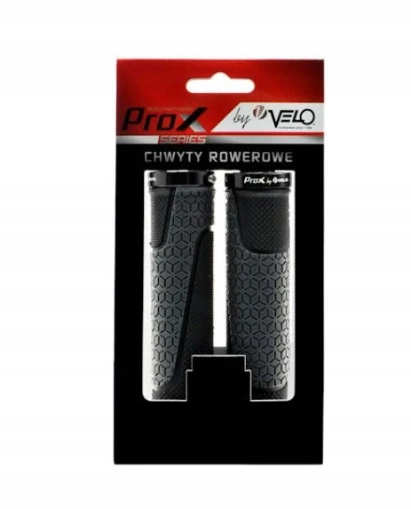Velo Prox vlg-1745-12d3 dviračio rankenos juodos ir pilkos spalvos