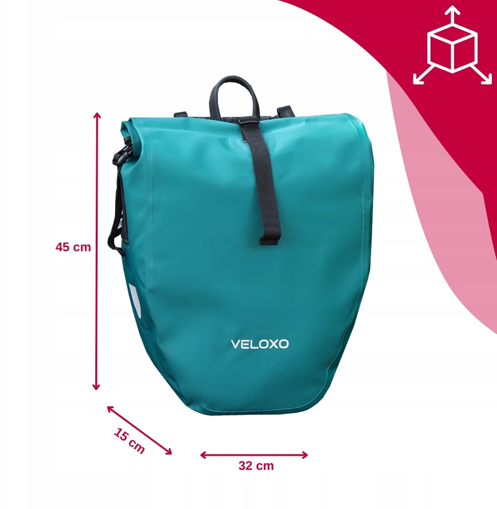 VELOXO ADVENTURE PRO 25 STORM KIETAS DVIRAČIO KREPŠYS 25L stelažui