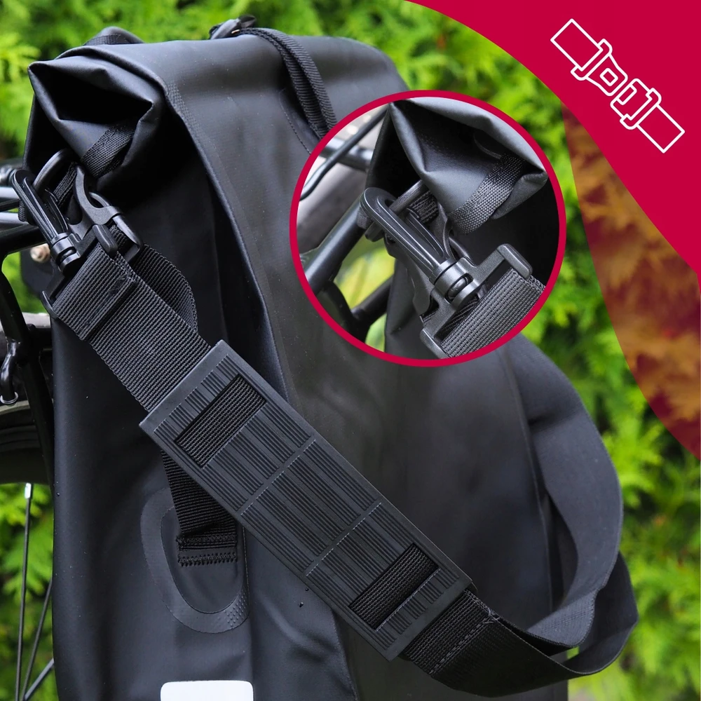 VELOXO ADVENTURE PRO Juodas DVIRAČIO LIZDAS VANDENIUI ATSPIRUS KREPŠIS stelažui 25L