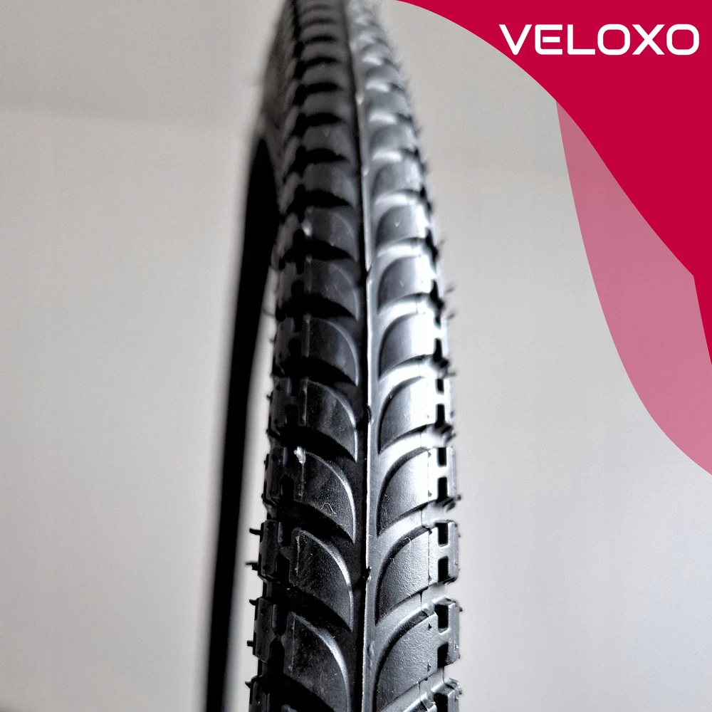 VELOXO ROAD CITY DVIRAČIO PADANGOS 28X1.75/700X45C JUODOS 28 colių