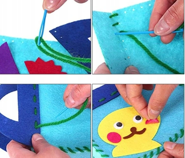 VELTINIO SIUVIMO RINKINYS VAIKAMS, VELTINĖS KREPŠELIS, DIY RINKINYS