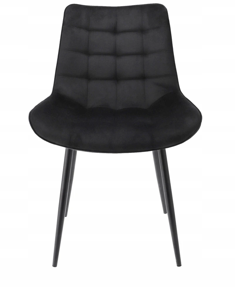 VELVET dygsniuota MISTY juoda minkšta svetainės kėdė JUMIhome