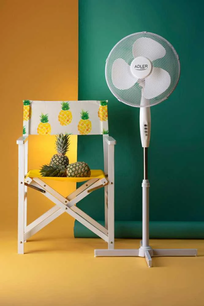 Ventiliatorius Adler AD 7305,  90W, 40cm (Baltas)
