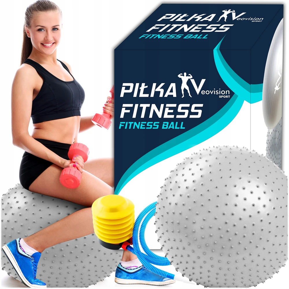 Veovision Sport Gimnastikos kamuolys 65 cm + pompa