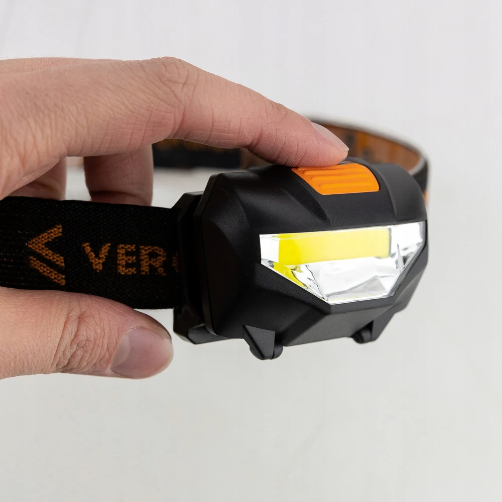 Vergionic COB LED PRIEKINIS ŽIBINTAS 3W BATERIJA VEIKIMAS PRIEKINIS ŽIBINTAS, ATSPIRUS VANDENiui RINKINYS