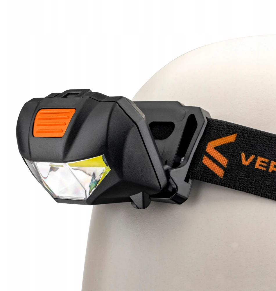 Vergionic COB LED PRIEKINIS ŽIBINTAS 3W BATERIJA VEIKIMAS PRIEKINIS ŽIBINTAS, ATSPIRUS VANDENiui RINKINYS