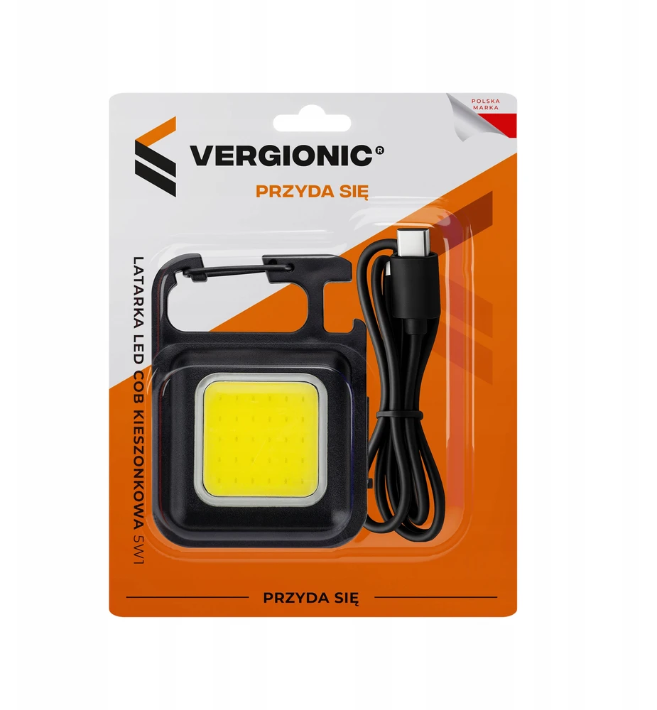 Vergionic Galinga mini Led Cob darbo lempa su Usb, magnetu ir atidarytuvu