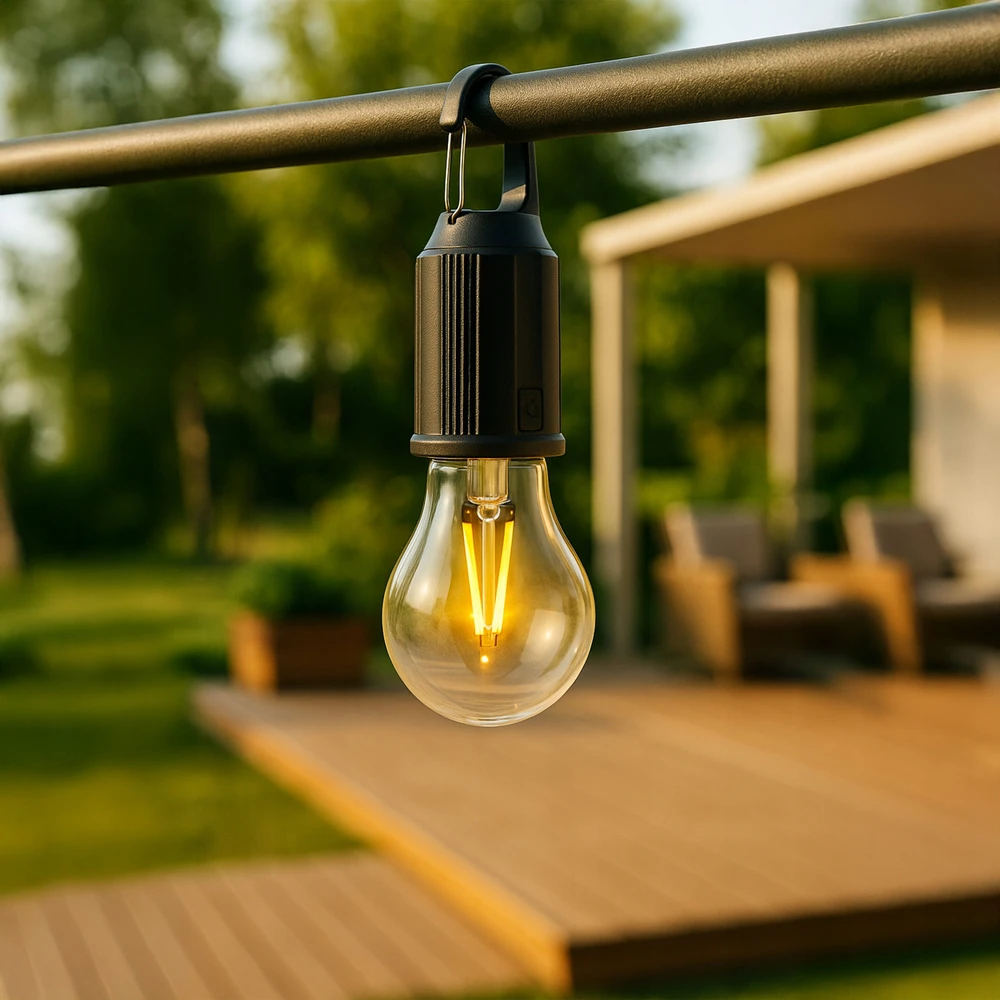 Vergionic LED LAUKO TURISTINIS LEMPAS USB-C LEMPUTĖS ŠILDYMO DANTELĖS LAIKIKLIS