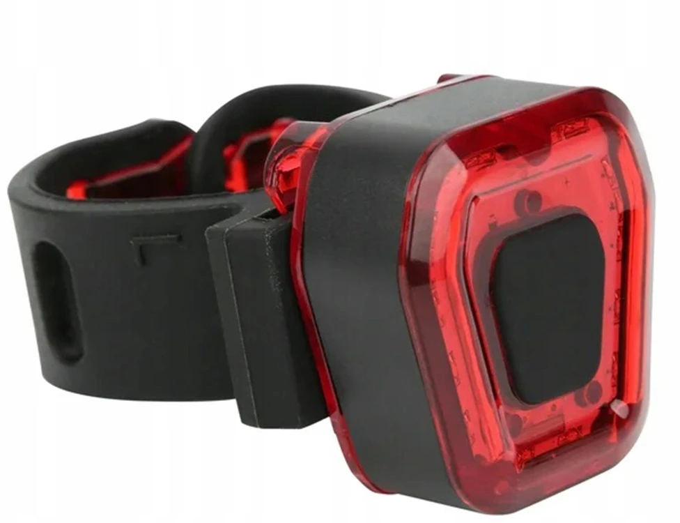 Verk Group Dviračio galinis žibintas 14 LED, juodas, USB įkrovimas