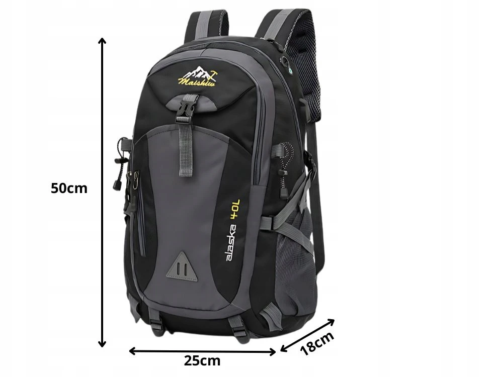 Verk Group Turistinė kuprinė 40L juoda