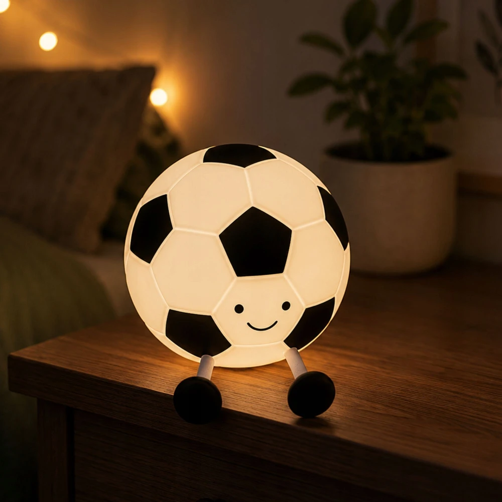 Verk Group Lampka led piłka nożna silikonowa minkšta kolorowa usb rgb dotykowa timer