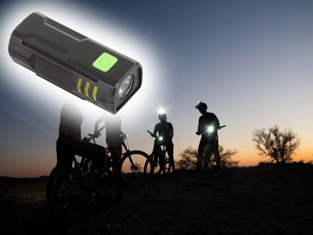 Verk Group Lampka rowerowa led komplektas tył przód usb na rower