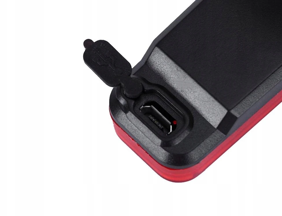 Verk Group Dviračio galinis žibintas LED su USB įkrovimu