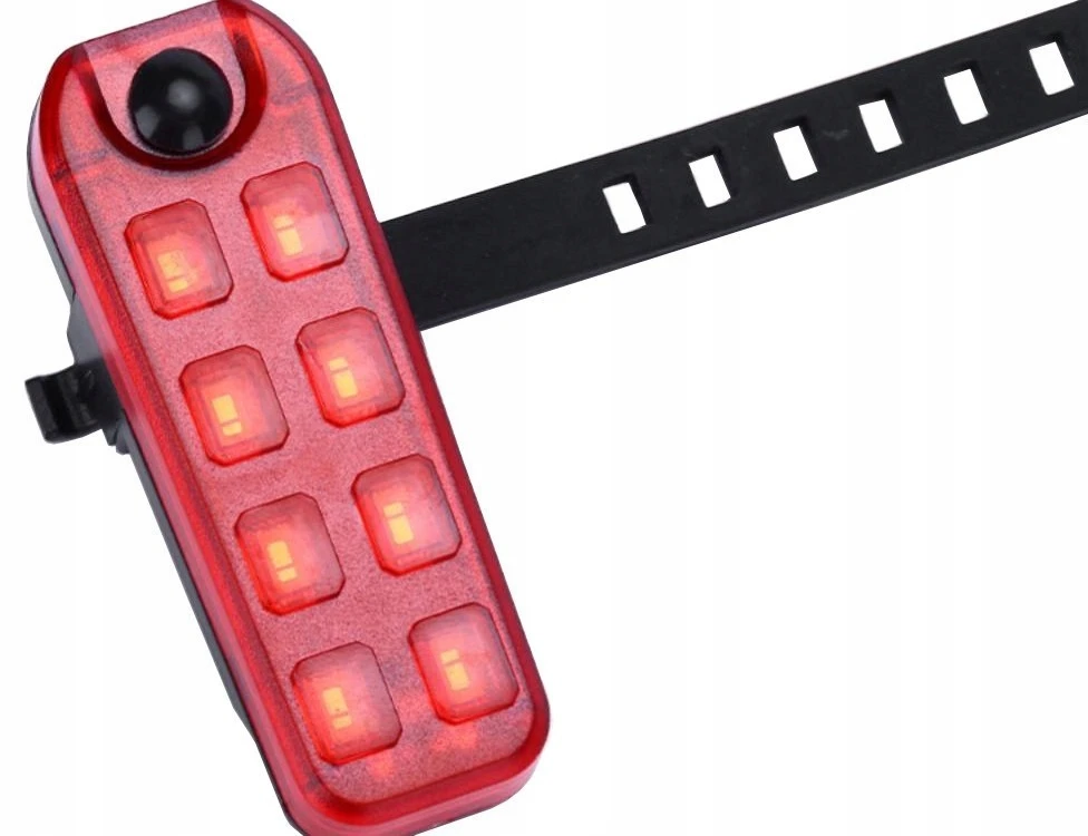 Verk Group Dviračio galinis žibintas LED su USB įkrovimu
