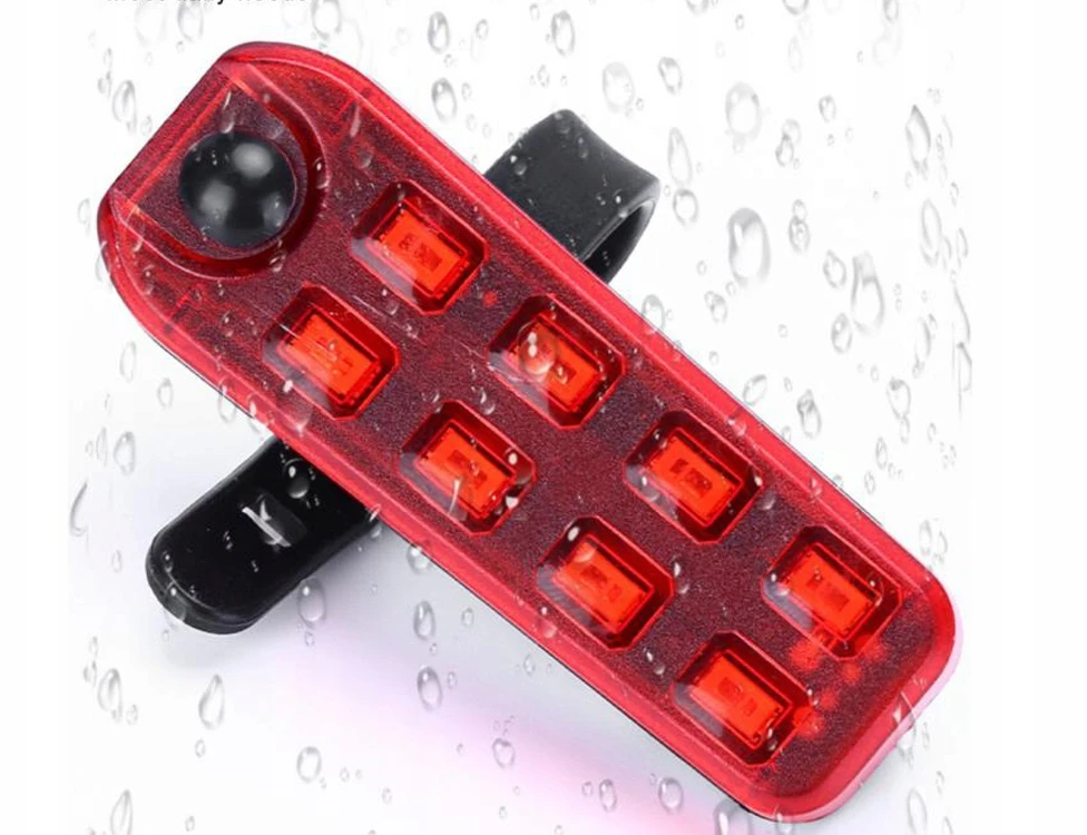 Verk Group Dviračio galinis žibintas LED su USB įkrovimu