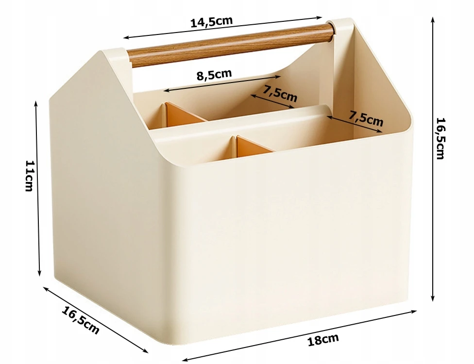 Verk Group Dėklas kosmetikai ir biuro reikmenims 16,5x18x16,5 cm