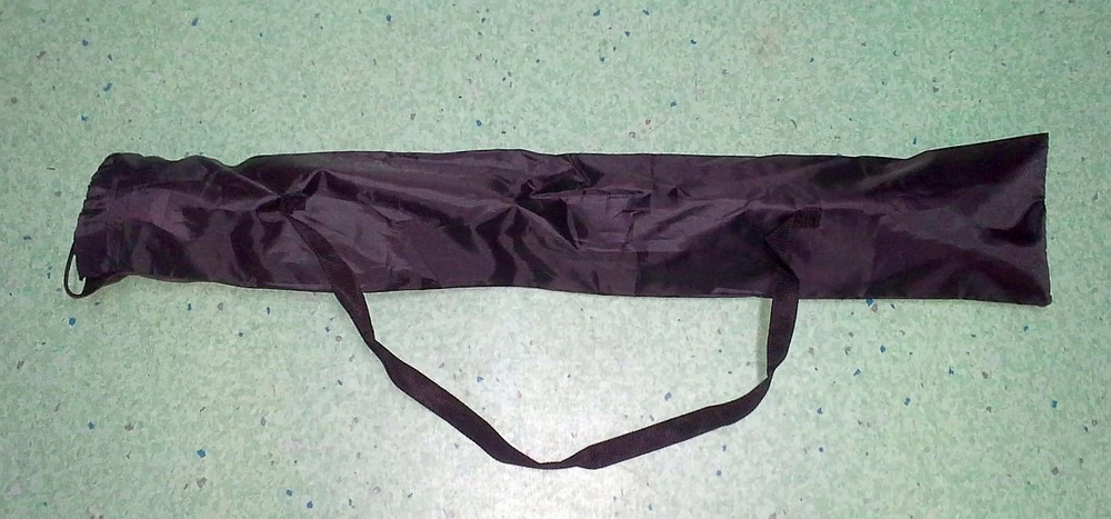 Verk Group Nordic Walking lazdų dėklas su dirželiu, 70x12 cm, juodas