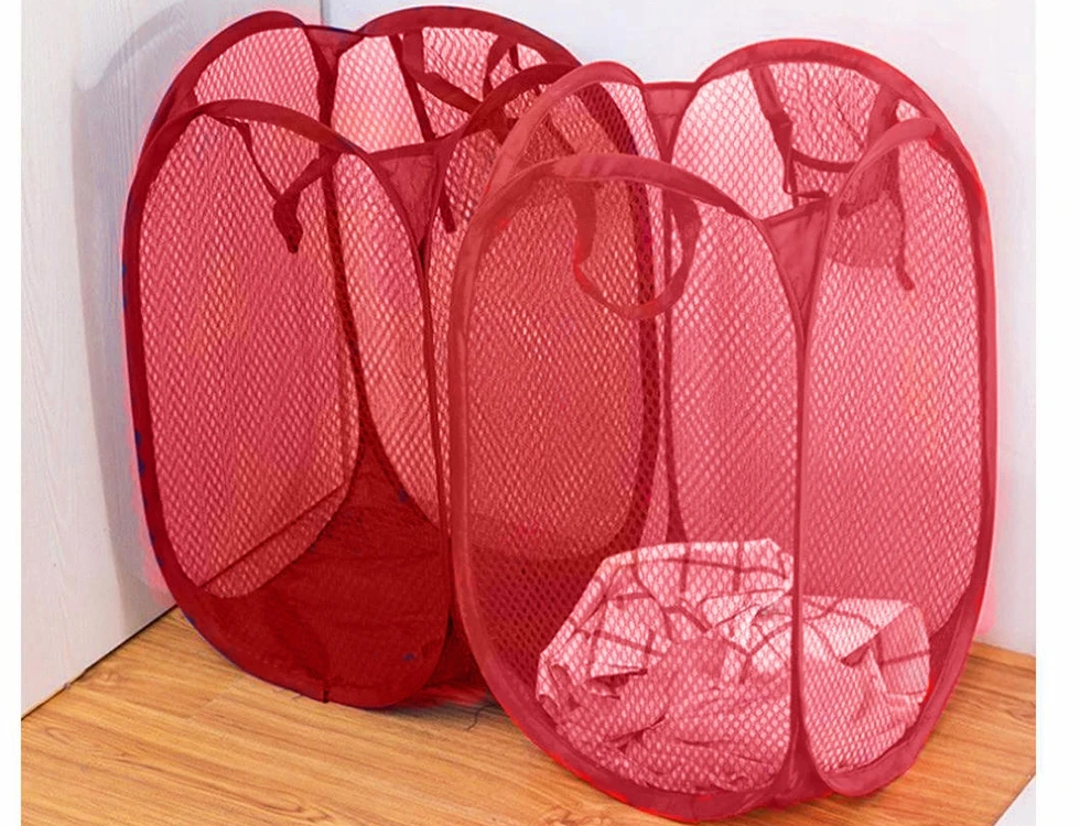 Verk Group Dėžė su rankenomis, sulankstoma, 40 L, raudona