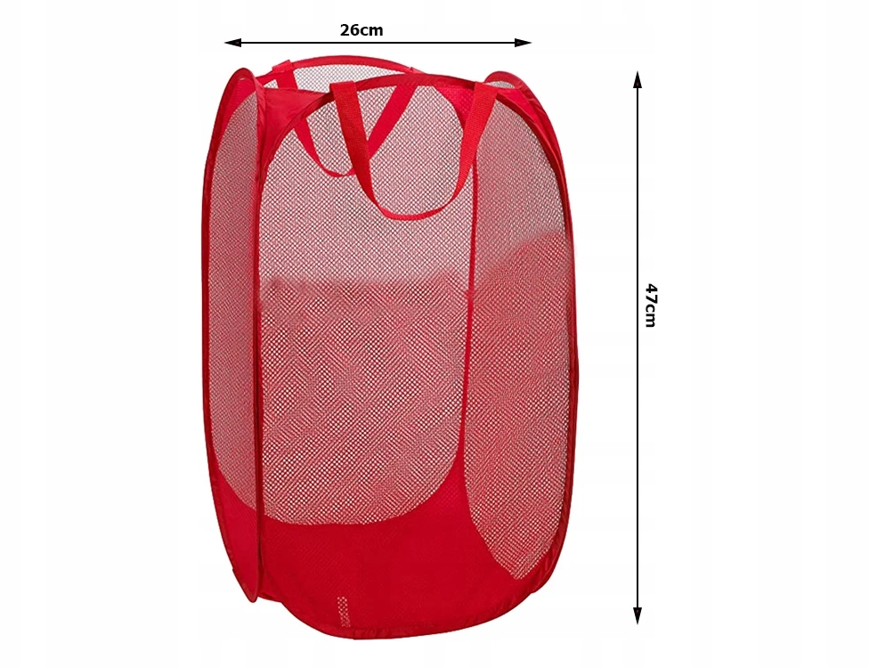 Verk Group Dėžė su rankenomis, sulankstoma, 40 L, raudona