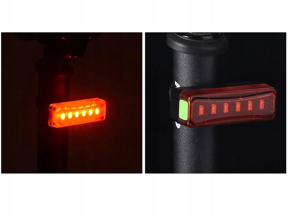 Verk Group Dviračio galinė lempa su LED apšvietimu ir USB įkrovimu