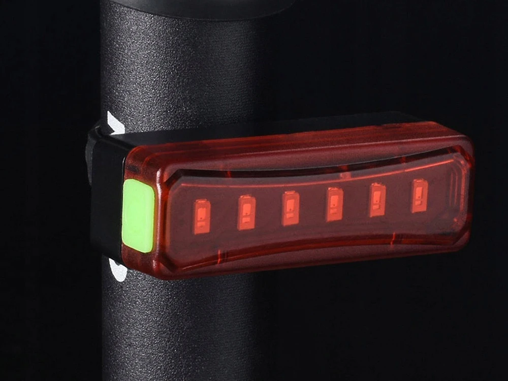 Verk Group Dviračio galinė lempa su LED apšvietimu ir USB įkrovimu