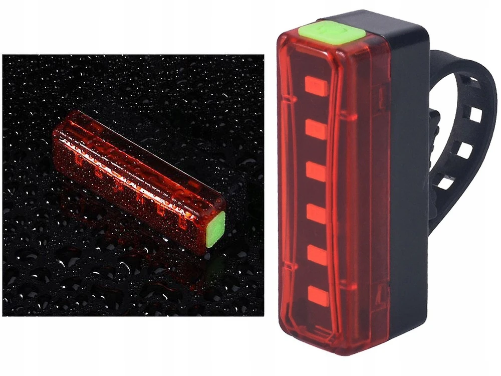Verk Group Dviračio galinė lempa su LED apšvietimu ir USB įkrovimu