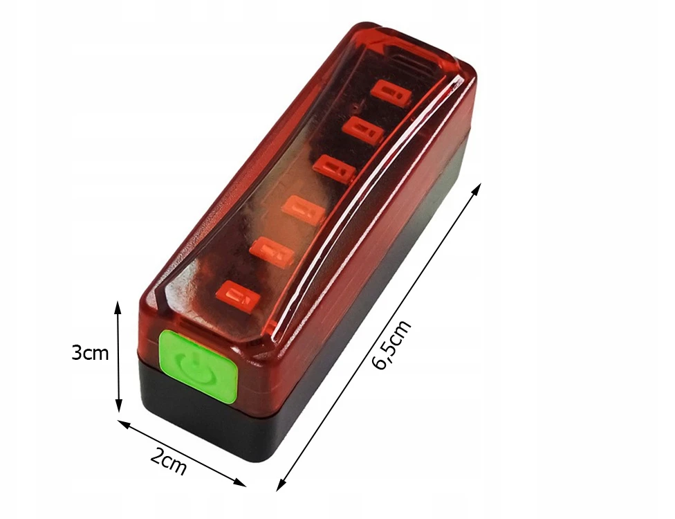 Verk Group Dviračio galinė lempa su LED apšvietimu ir USB įkrovimu