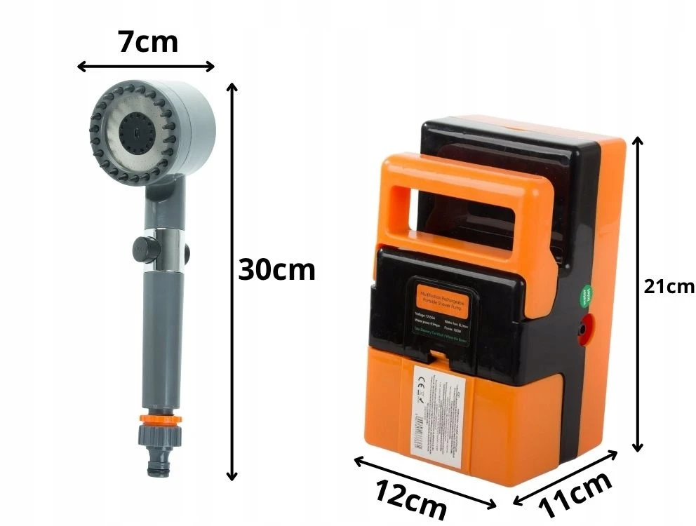 Verk Nešiojamas elektrinis dušas 12V