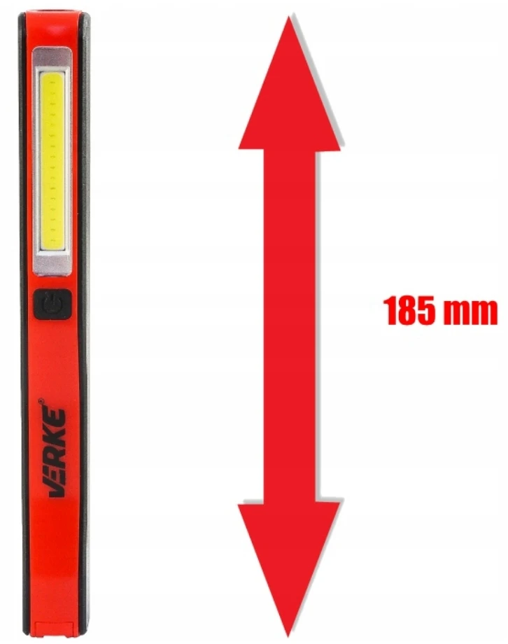 Verke DARBINĖS LEMPAS LED KLOTELĖS ĮKRAUJAMAS DEKLINIMAS SU MAGNETU 3W USB