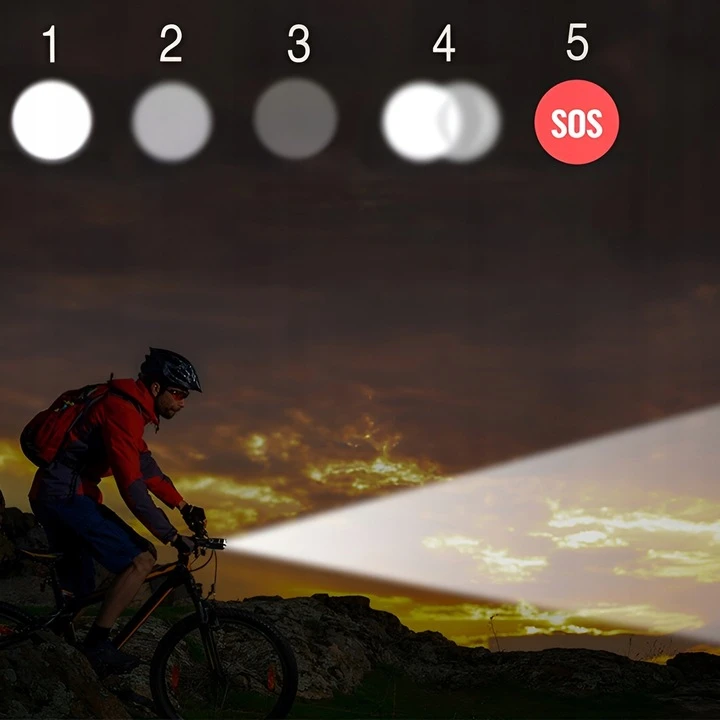 Verke Galinga Led taktinė žibintuvėlis su Usb įkrovimu