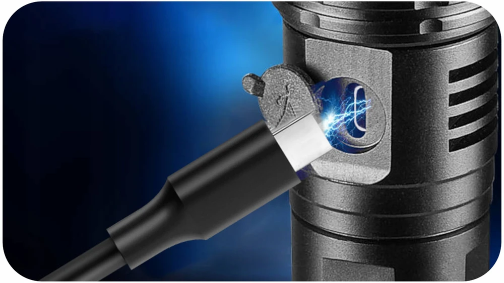 Verke Galinga Led taktinė žibintuvėlis su Usb įkrovimu