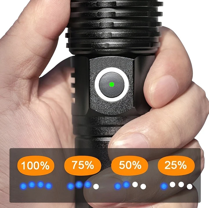 Verke Galinga Led taktinė žibintuvėlis su Usb įkrovimu