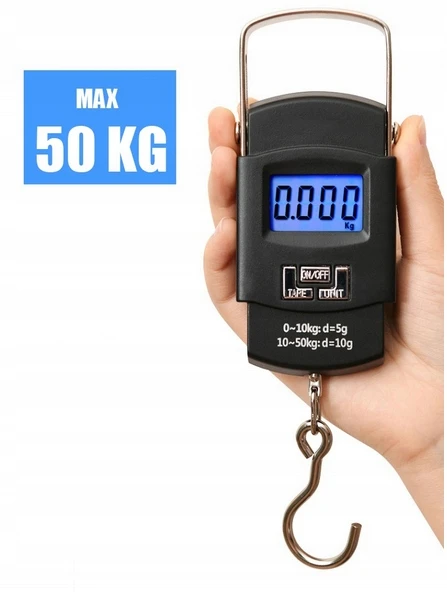 Verke KELIONĖS ŽVEJYBOS KABLIS SVARSTYKLĖS LCD 50 KG