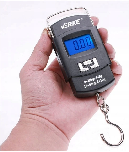 Verke KELIONĖS ŽVEJYBOS KABLIS SVARSTYKLĖS LCD 50 KG