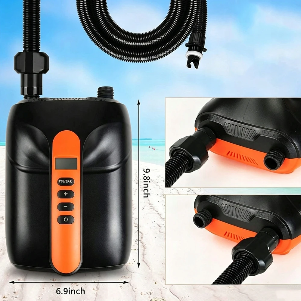 VEVOR Įkraunamas ir nešiojamas pompa su 20 PSI ir LED
