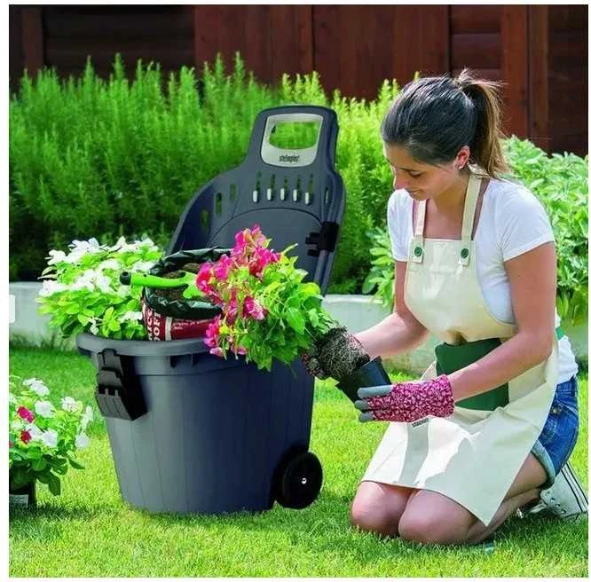 Vežimėlis sodo plastikinis 59,5x53x88,5 cm 50 l 76211 Italija STEFANPLAST (6)