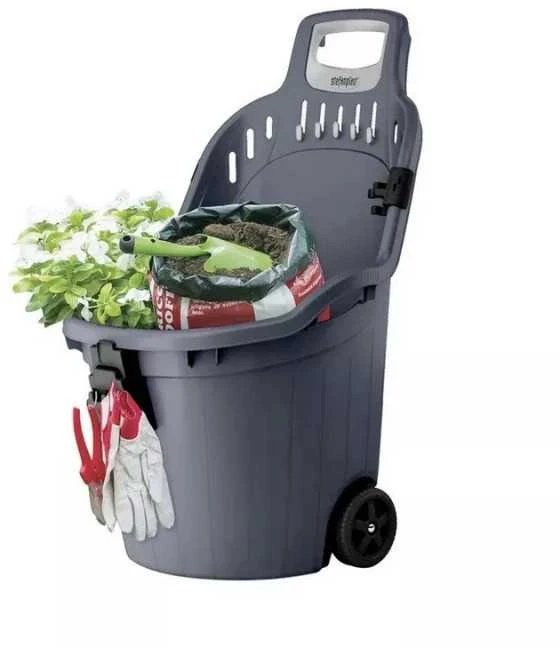 Vežimėlis sodo plastikinis 59,5x53x88,5 cm 50 l 76211 Italija STEFANPLAST (6)