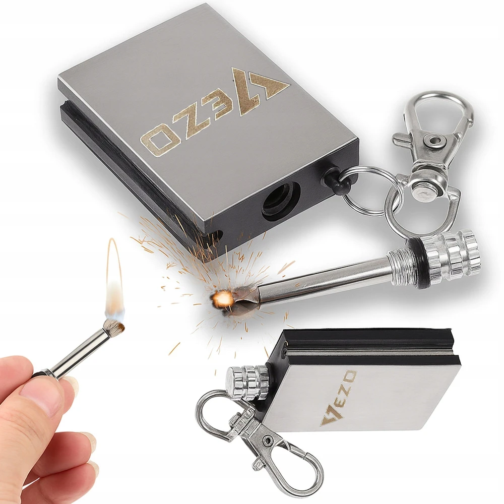VEZO ETERNAL MATCH MAGNESIUM FIRST SURVIVAL KEYRING AMERICAN STRONG STRONG
