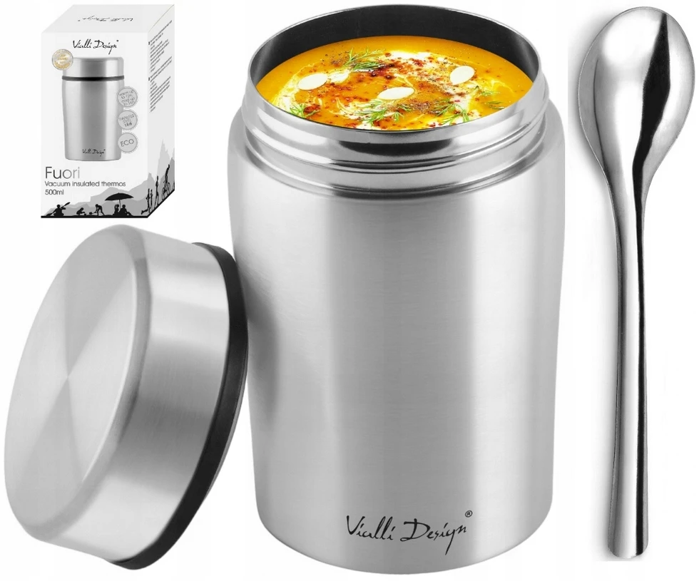 Vialli Design Dinner thermos 500ml matt steel 8050